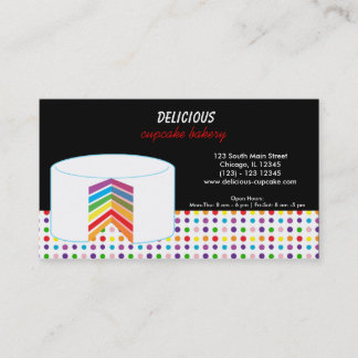 Rainbow Business Cake Visitenkarte