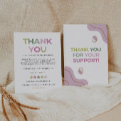 Rainbow Business Danke Card