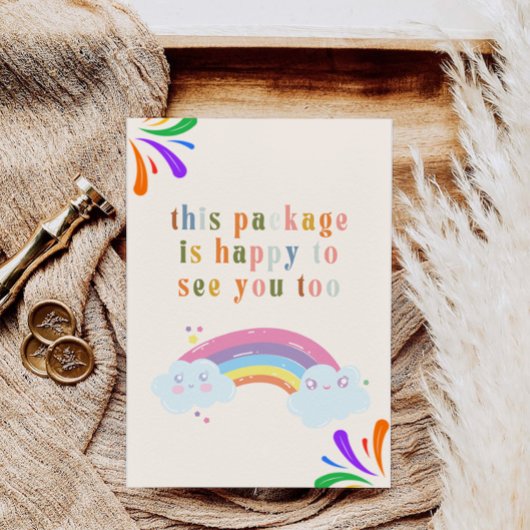 Rainbow Business - Danke der Karte druckbar