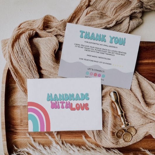 Rainbow Business Danke Karte