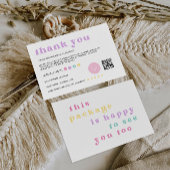 Rainbow Business Danke Karte