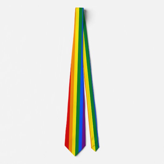 Rainbow Business Krawatte & Pride Rainbow Flag / L (Vorderseite)