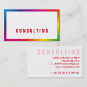 Rainbow Businesscards Visitenkarte (Vorne/Hinten)