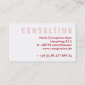 Rainbow Businesscards Visitenkarte (Rückseite)