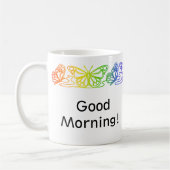 Rainbow Butterfells Border Personalized Mug Kaffeetasse (Links)