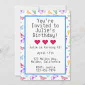 Rainbow Butterfells Einladung (Vorderseite)