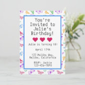 Rainbow Butterfells Einladung (Stehend Vorderseite)