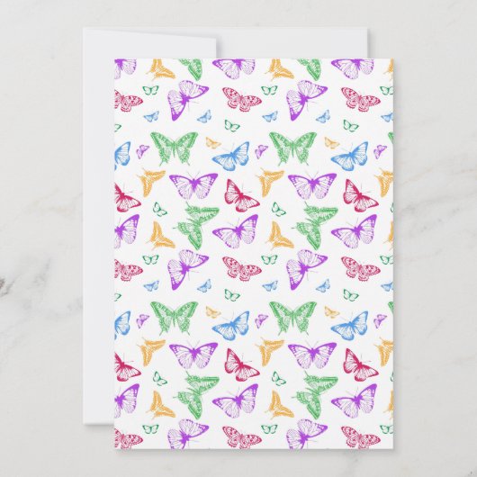 Rainbow Butterfells Einladung (Rückseite)