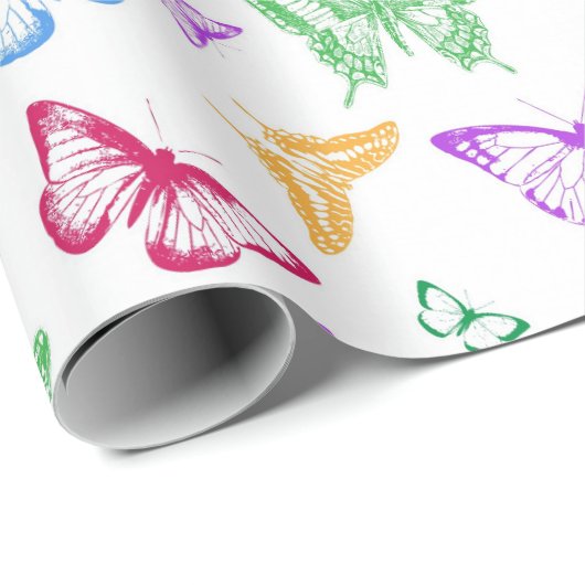 Rainbow Butterfells Geschenkpapier (Rolleneckpunkt)