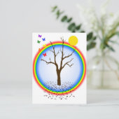Rainbow Butterfells Postkarte (Stehend Vorderseite)