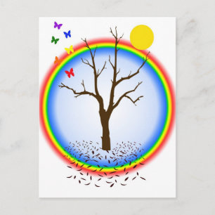 Rainbow Butterfells Postkarte