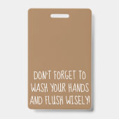 Rainbow Butterfells Skriptlehrer Badezimmer Halle Ausweis (Back)