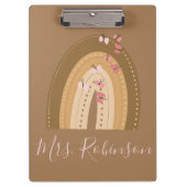 Rainbow Butterfells Skriptlehrer Name Klemmbrett (Vorderseite)