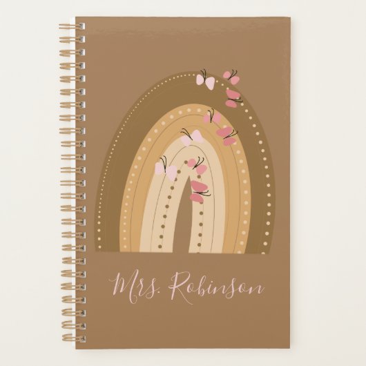 Rainbow Butterfells Skriptlehrer Name Planer (Vorderseite)