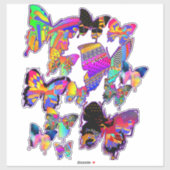 Rainbow Butterfett Extra Large Sticker (Blatt)