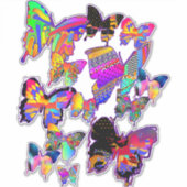 Rainbow Butterfett Extra Large Sticker (Vorderseite)