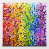 Rainbow Butterflies Pixies Window Cling Fensteraufkleber (Blatt)