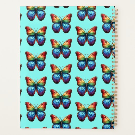Rainbow Butterflies Planner Planer (Rückseite)