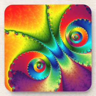 Rainbow Butterfly Abstrakt Untersetzer