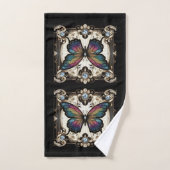 Rainbow Butterfly Art Deco Art Nouveau Badhandtuch Set (Handtuch)