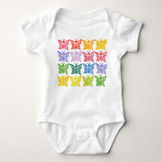 Rainbow Butterfly Baby Bodysuit Baby Strampler