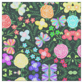 Rainbow Butterfly-Blume Stoff (Nahaufnahme)