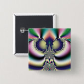 Rainbow Butterfly Button (Vorne & Hinten)