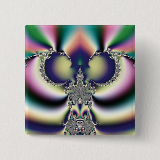 Rainbow Butterfly Button (Vorderseite)