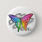 Rainbow Butterfly Button (Vorderseite)