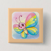 Rainbow Butterfly Button (Vorderseite)