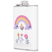 Rainbow Butterfly Cloud-Blume Flachmann (Links)