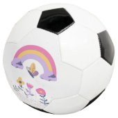 Rainbow Butterfly Cloud-Blume Fußball (Dreiviertel)