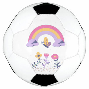 Rainbow Butterfly Cloud-Blume Fußball