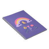 Rainbow Butterfly Cloud-Blume Notizblock (Rechte Seite)