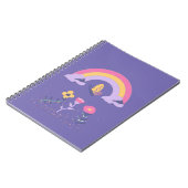 Rainbow Butterfly Cloud-Blume Notizblock (Linke Seite)