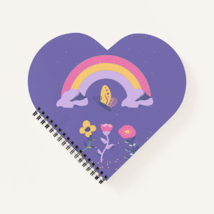 Rainbow Butterfly Cloud-Blume Notizblock