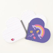Rainbow Butterfly Cloud-Blume Notizblock (Innenseite)