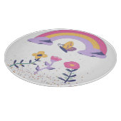 Rainbow Butterfly Cloud-Blume Schneidebrett (Ecke)