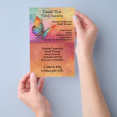 Rainbow Butterfly Counseling Therapie Psychotherap Flyer (Handgriff)