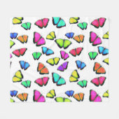 Rainbow Butterfly Fleecedecke (Vorderseite (Horizontal))