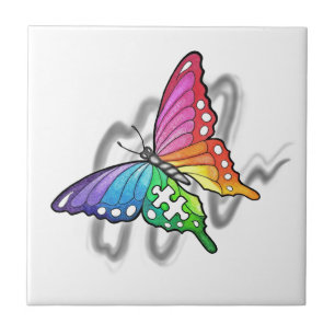Rainbow Butterfly Fliese