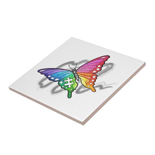 Rainbow Butterfly Fliese (Seite)
