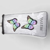 Rainbow Butterfly Floral Golf Head Cover Headcover (Vorderseite)