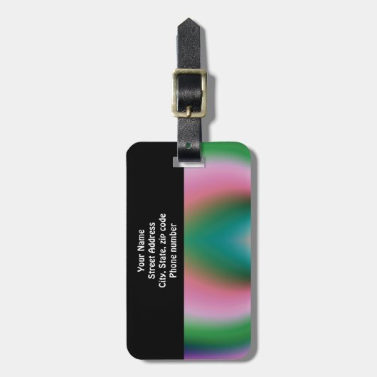 Rainbow Butterfly Gepäckanhänger (Vorderseite vertikal)