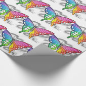 Rainbow Butterfly Geschenkpapier (Ecke)