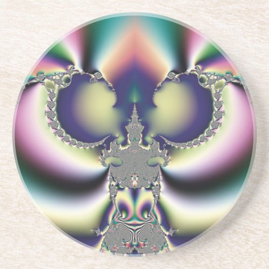 Rainbow Butterfly Getränkeuntersetzer (Vorne)