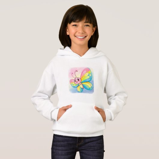 Rainbow Butterfly Hoodie (Vorne ganz)