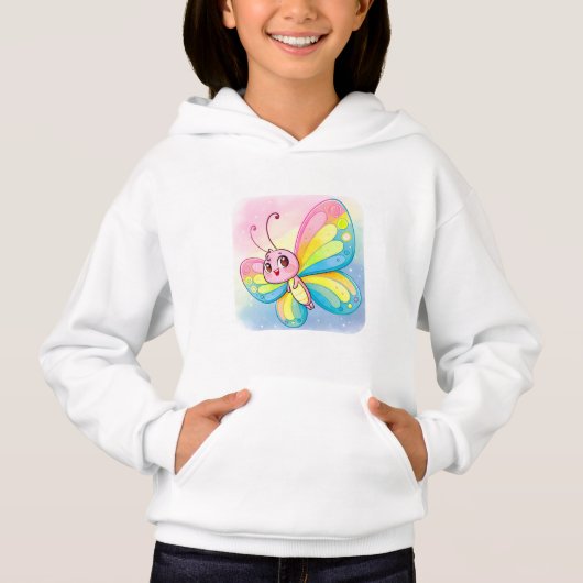 Rainbow Butterfly Hoodie (Vorderseite)