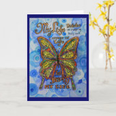 Rainbow Butterfly Inspiration Diabetes Cards Karte (Gelbe Blume)