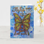 Rainbow Butterfly Inspiration Diabetes Karten (Gelbe Blume)